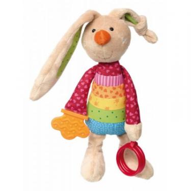 Мягкая игрушка Sigikid Кролик с погремушкой 26 см Фото