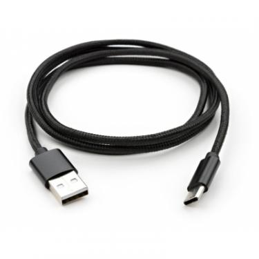 Дата кабель Vinga USB 2.0 AM to Type-C 1m nylon black Фото 4