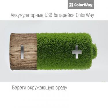 Аккумулятор ColorWay AA USB 1200 mAh 1.5V R6 * 2 Фото 2