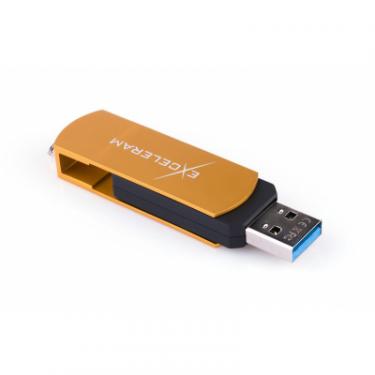 USB флеш накопитель eXceleram 128GB P2 Series Gold/Black USB 3.1 Gen 1 Фото 4