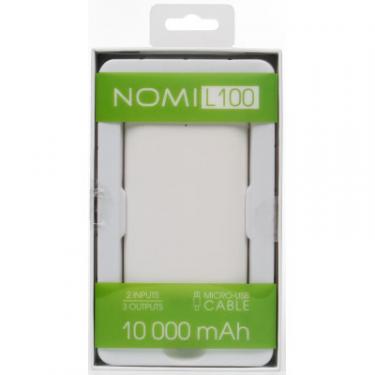 Батарея универсальная Nomi L100 10000 mAh White Фото 5