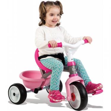 Детский велосипед Smoby Be Move с багажником и сумкой-конвертом, Розовый Фото 4