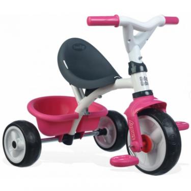 Детский велосипед Smoby с козырьком, багажником и сумкой Розовый Фото 3