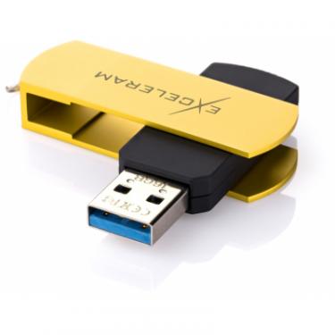 USB флеш накопитель eXceleram 32GB P2 Series Yellow2/Black USB 3.1 Gen 1 Фото 1