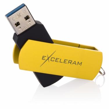 USB флеш накопитель eXceleram 32GB P2 Series Yellow2/Black USB 3.1 Gen 1 Фото 2
