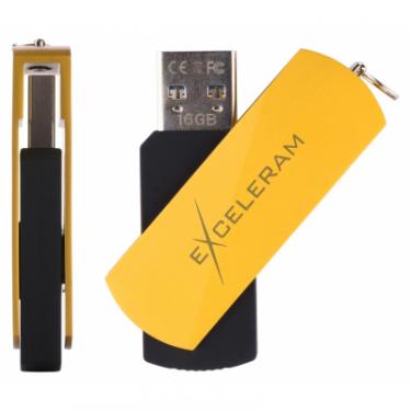 USB флеш накопитель eXceleram 32GB P2 Series Yellow2/Black USB 3.1 Gen 1 Фото 3