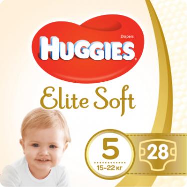 Подгузники Huggies Elite Soft 5 (15-22 кг) Jumbo 28 шт Фото