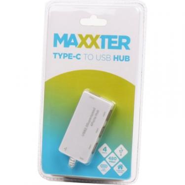 Концентратор Maxxter Type-C на 4 порта USB 2.0 Фото 1