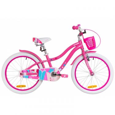 Велосипед Formula 20" CREAM рама-11" 2019 розовый с голубым, с корзи Фото
