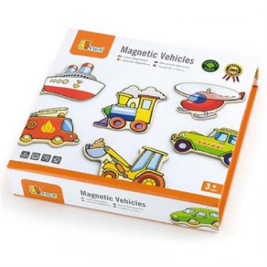 Развивающая игрушка Viga Toys Транспорт 20 шт магнитные фигурки Фото