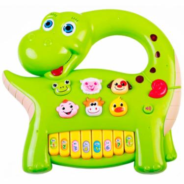 Развивающая игрушка BeBeLino Интерактивная панель Музыкальный динозавр (зеленая Фото