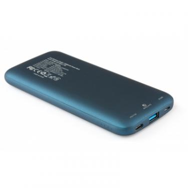 Батарея универсальная Vinga 10000 mAh Wireless QC3.0 PD soft touch blue Фото 5