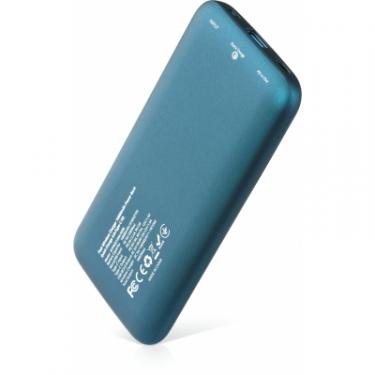 Батарея универсальная Vinga 10000 mAh Wireless QC3.0 PD soft touch blue Фото 7