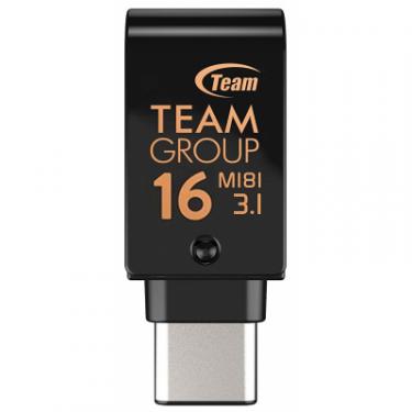 USB флеш накопитель Team 16GB M181 Black USB 3.1/Type-C Фото 4