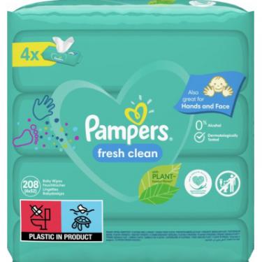 Детские влажные салфетки Pampers Fresh Clean 4х52 шт Фото 1