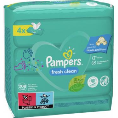 Детские влажные салфетки Pampers Fresh Clean 4х52 шт Фото 2