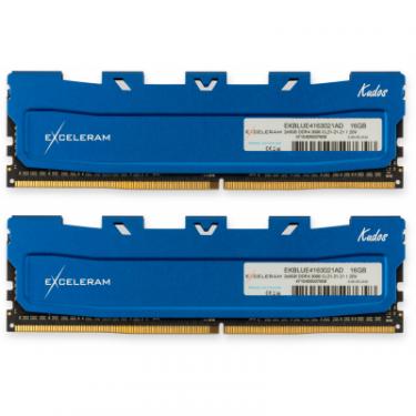 Модуль памяти для компьютера eXceleram DDR4 16GB (2x8GB) 3000 MHz Blue Kudos Фото