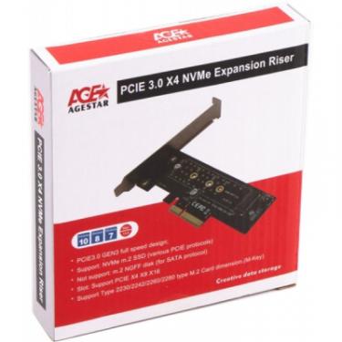 Контроллер AgeStar PCIe to M.2 NVMe Фото 3