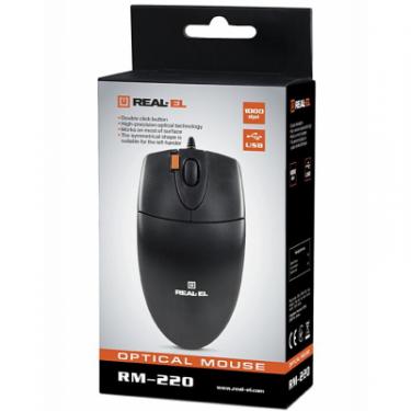 Мышка REAL-EL RM-220 Black Фото 7