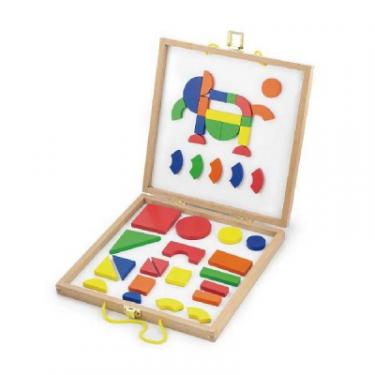Развивающая игрушка Viga Toys Формы и цвет Набор магнитных блоков Фото 1