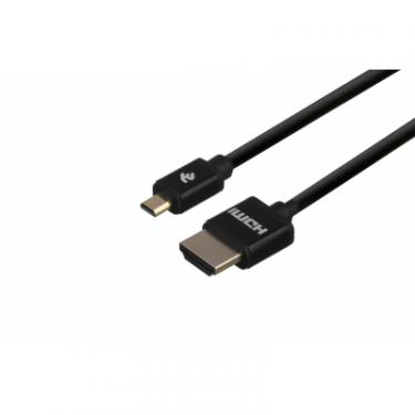 Кабель мультимедийный 2E HDMI to micro HDMI 2.0m Фото 1