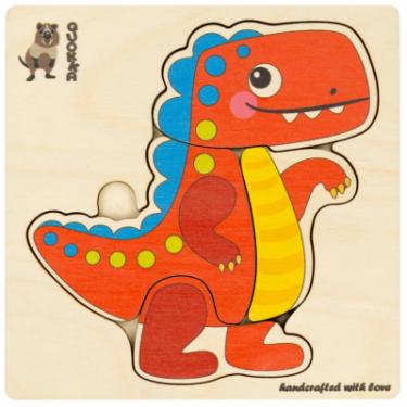 Развивающая игрушка Quokka Пазл-мозаика Динозавр Фото 1
