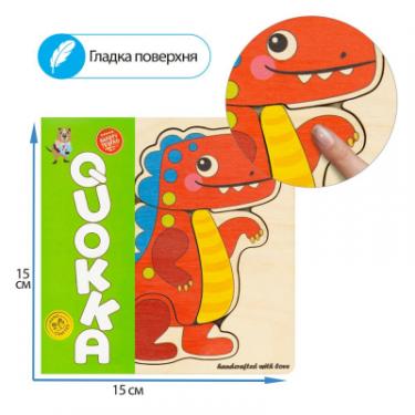 Развивающая игрушка Quokka Пазл-мозаика Динозавр Фото 3
