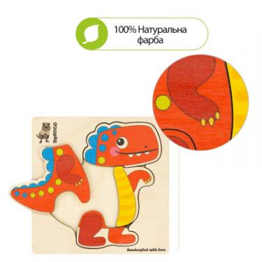 Развивающая игрушка Quokka Пазл-мозаика Динозавр Фото 4