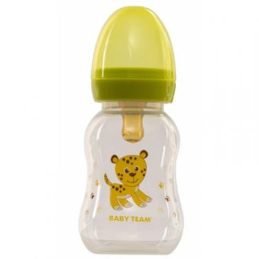 Бутылочка для кормления Baby Team с латексной соской 0+ 125 мл зеленая Фото