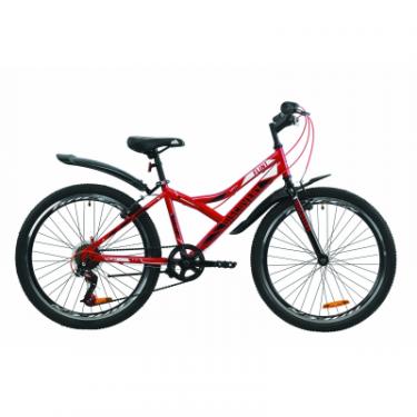 Велосипед Discovery 24" FLINT Vbr рама-14" St 2020 красно-черный Фото
