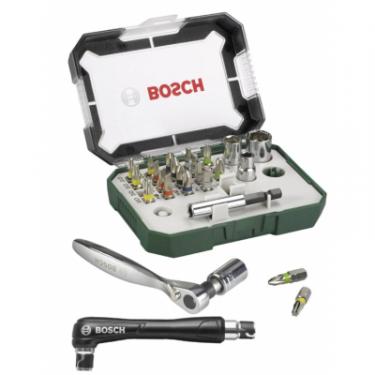 Набор бит Bosch Promobasket Set 19 шт + держатель + трещетка Фото 2