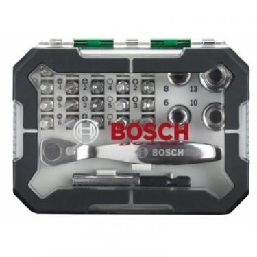 Набор бит Bosch Promobasket Set 19 шт + держатель + трещетка Фото 3
