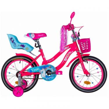 Детский велосипед Formula 16" FLOWER PREMIUM рама-10" St 2020 розовый с голу Фото