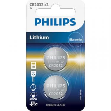 Батарейка Philips CR2032 Lithium BLI 2 Фото