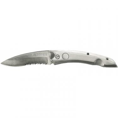 Нож Topex унiверсальний, лезо 80 мм, пружинний Фото