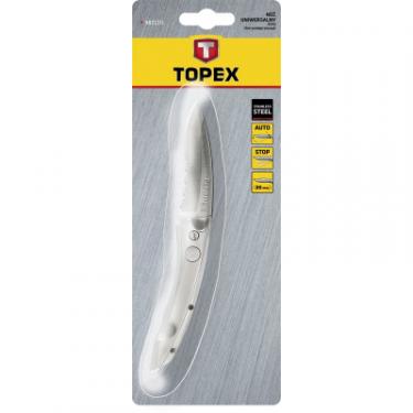 Нож Topex унiверсальний, лезо 80 мм, пружинний Фото 1
