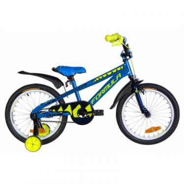 Детский велосипед Formula 18" WILD рама-9" St 2020 синий с желтым Фото