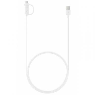 Дата кабель Samsung USB 2.0 AM to Type-C + Micro 5P 1.5m white Фото