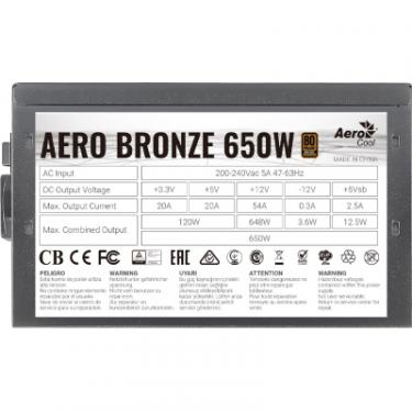Блок питания AeroCool 650W AERO BRONZE Фото 3