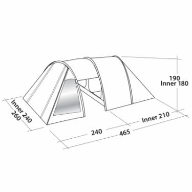 Палатка Easy Camp Galaxy 400 Teal Green Фото 2