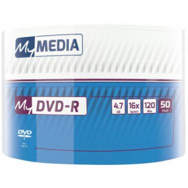 Диск DVD MyMedia DVD-R 4.7GB 16X Wrap MATT SILVER 50шт Фото 1