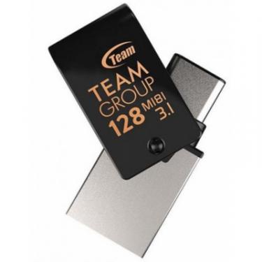 USB флеш накопитель Team 128GB M181 Black USB 3.1/Type-C Фото 1