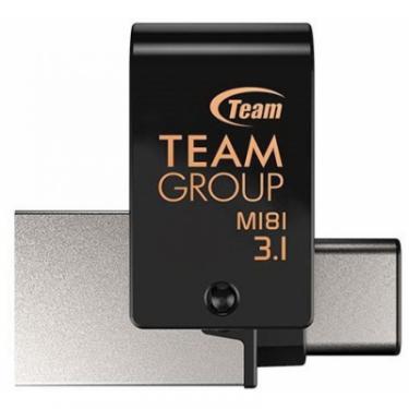 USB флеш накопитель Team 128GB M181 Black USB 3.1/Type-C Фото 2