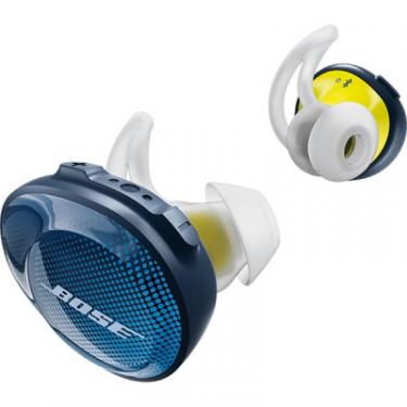 Наушники Bose SoundSport Free Wireless Headphones Blue/Yellow Фото 2