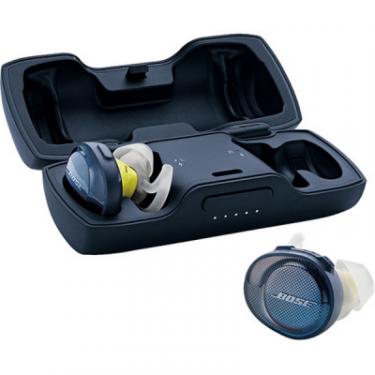 Наушники Bose SoundSport Free Wireless Headphones Blue/Yellow Фото 4