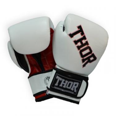 Боксерские перчатки Thor Ring Star 12oz White/Red/Black Фото