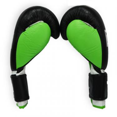 Боксерские перчатки Thor Typhoon 14oz Black/Green/White Фото 1