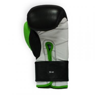 Боксерские перчатки Thor Typhoon 14oz Black/Green/White Фото 3