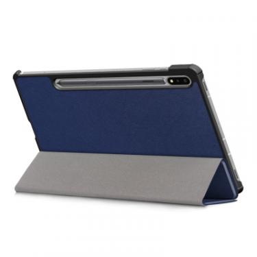 Чехол для планшета BeCover Smart Case Samsung Galaxy Tab S7 Plus Deep Blue Фото 3