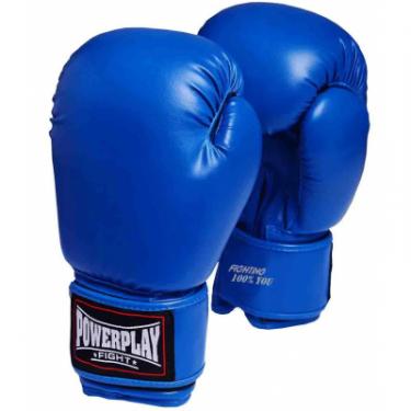 Боксерские перчатки PowerPlay 3004 16oz Blue Фото 1